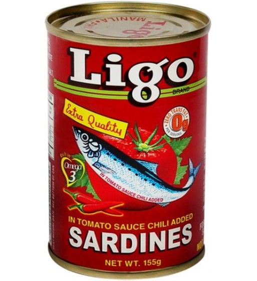 Ligo Sardines in Tomato Sauce with Chili 155g ( Easy Open Can )