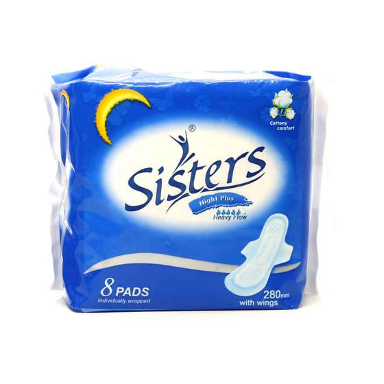 Sisters Night Plus Cottony Comfort 8Pads