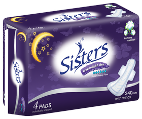 Sisters Overnight Cottony Comfort 340mm