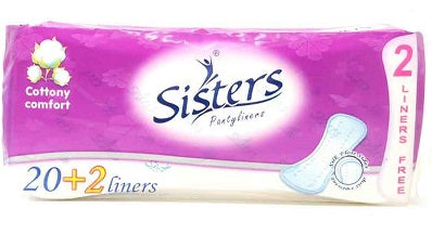 Sisters Panty liner Cottony Comfort 20+2 Liners