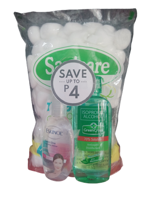 Package Promo. Eskinol 75ml,Greencross 150,Cotton Balls.