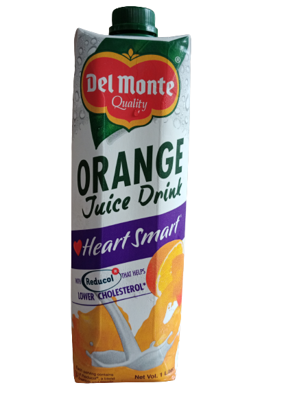 Del Monte Orange Juice Heart smart 1L