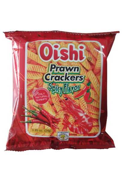 Oishi Prawn Crackers Spicy Flavor  24g