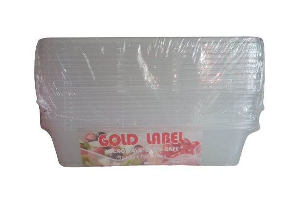 Gold Label Rectangle 500 ml 10pcs