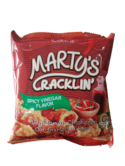 Oishi Martys Cracklin Spicy Vinegar Flavor 26g