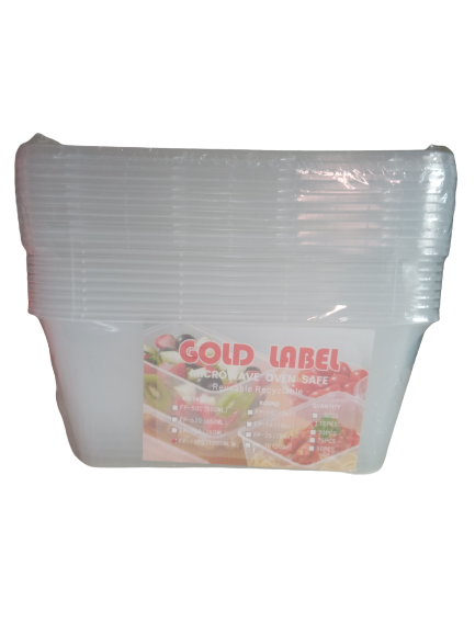 Gold Label Rectangle 1000ml 10pcs