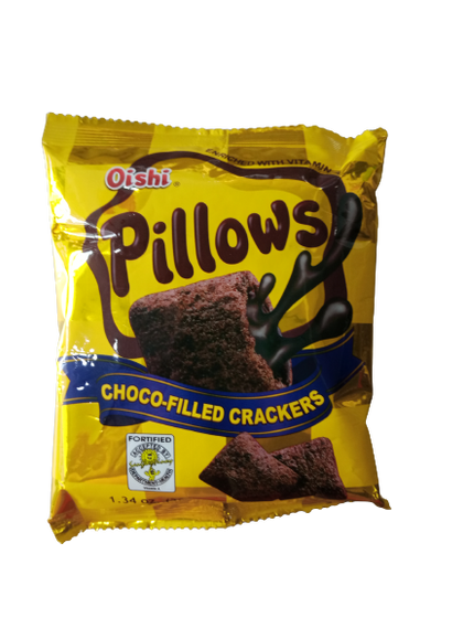 Oishi Pillows Choco Filled Crackers 38g