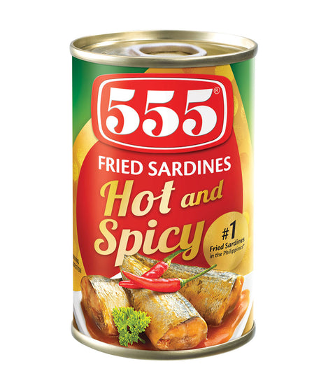 555 Fried Sardines Hot & Spicy 155g