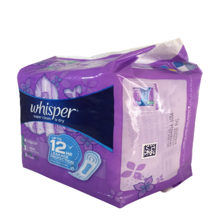 Whisper Regular Flow Non Wings 8's Ipad Mesh