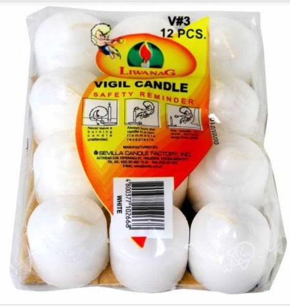 Liwanag Vigil Candle 12pcs