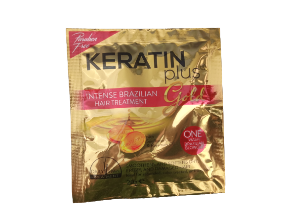 KERATIN PLUS INTENSE BRAZILIAN GOLD 20G