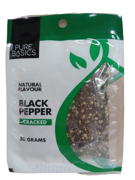 Pure Basic Black Pepper Cracked 30g