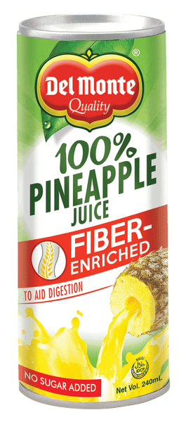 Del Monte Pineapple Juice Fiber Enrich 240ml