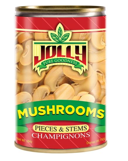 Jolly Mushroom Pieces & Stems 284g