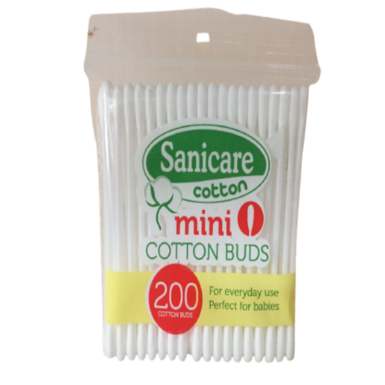 Sanicare Cotton Mini Buds 200 Tips